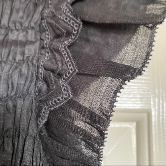 Sea New York Zig Zag Trim Tiered Dress L 12 - Picture 5 of 7